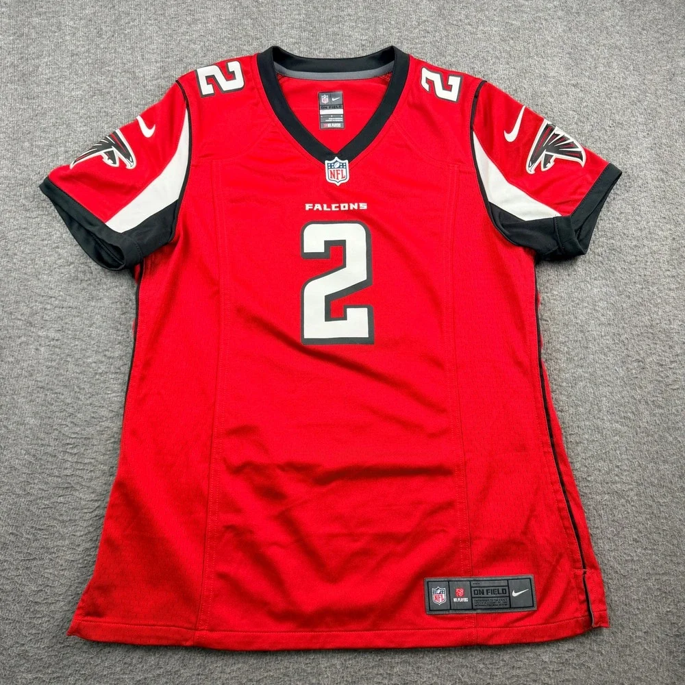 Nike Atlanta Falcons Matt Ryan 2 Red‎ Jersey Kids Large L NFL On Field Football